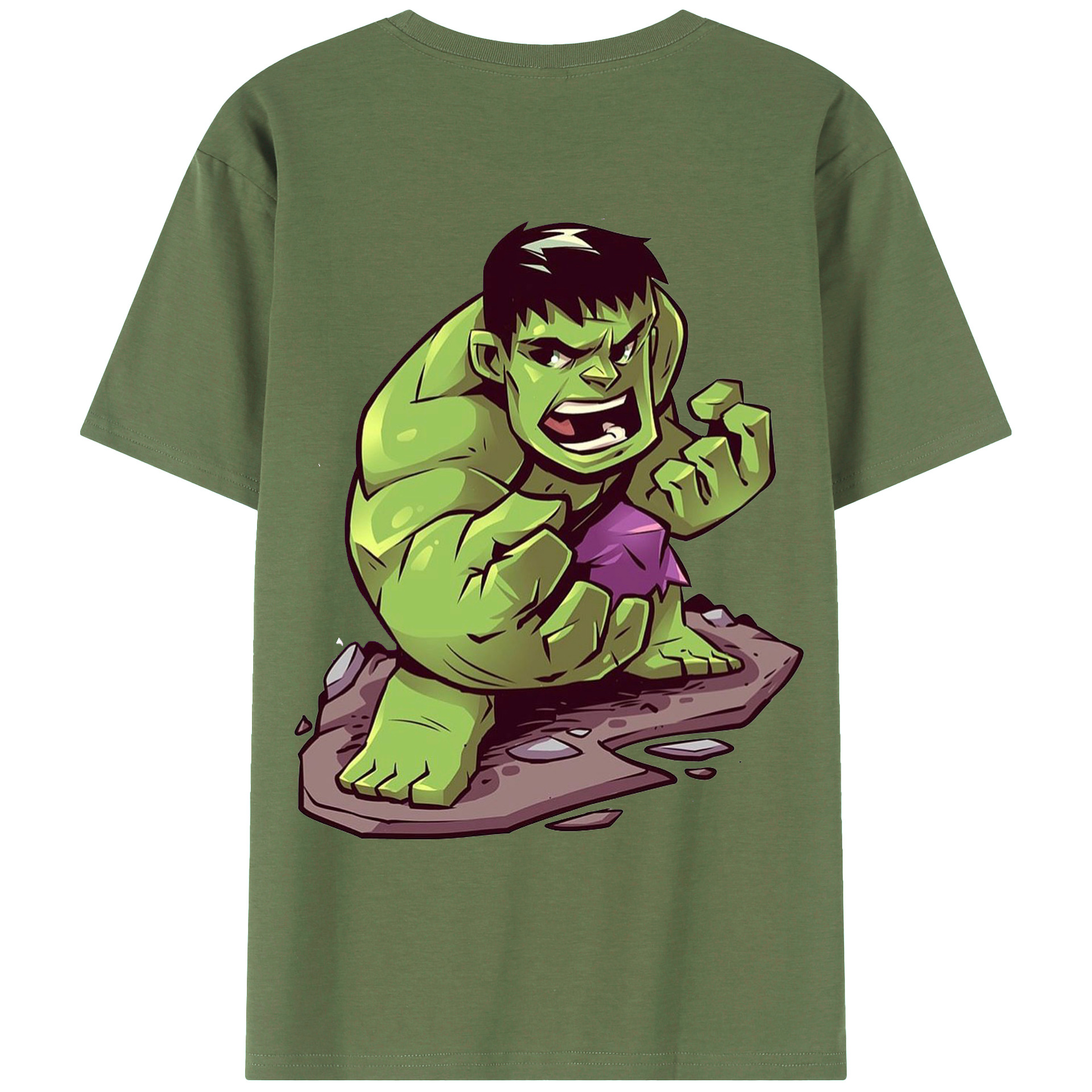 （画像用） アベンジャーズ The Avengers 綿100％ メンズ半袖Tシャツ（バックプリント） 通気性